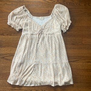Altar’d State Flowery Babydoll Mini Dress